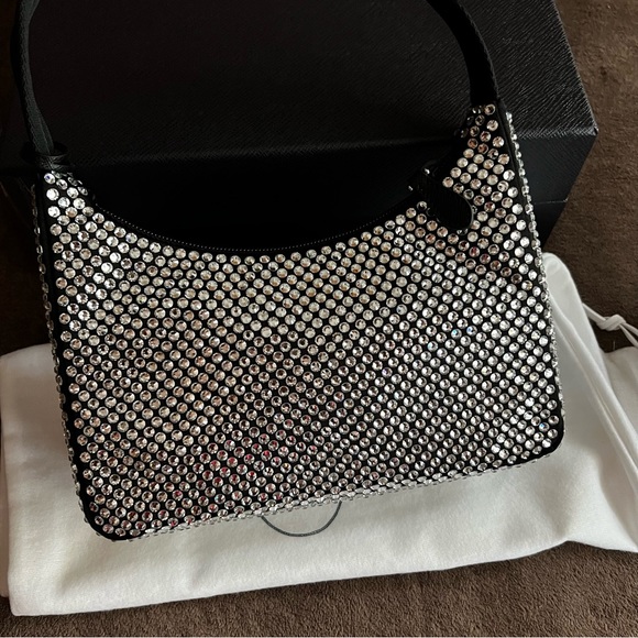 PRADA RE EDITION CRYSTAL HOBO BAG - Picture 11 of 15